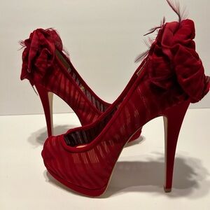 “Nikole” Red platform Heels